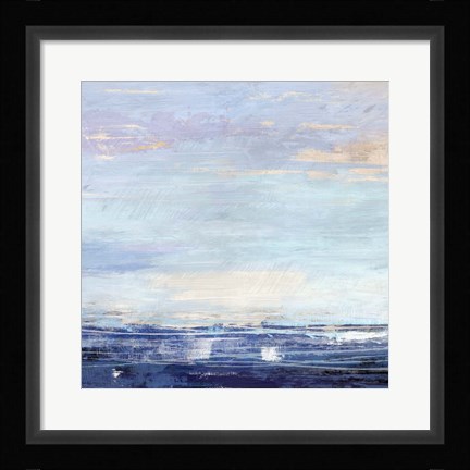 Framed Blue Wave No. 1 Print