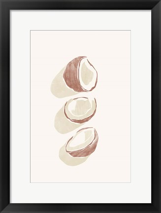 Framed Tropical Coconuts Print