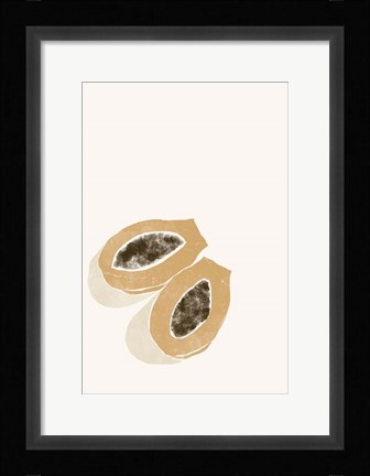 Framed Tropical Papaya Print