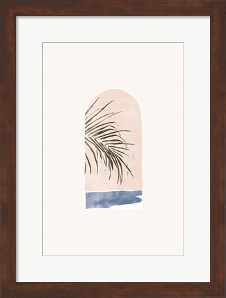 Framed Tropical Window Landscape 02 Print