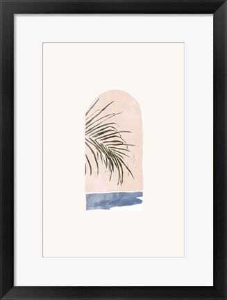 Framed Tropical Window Landscape 02 Print