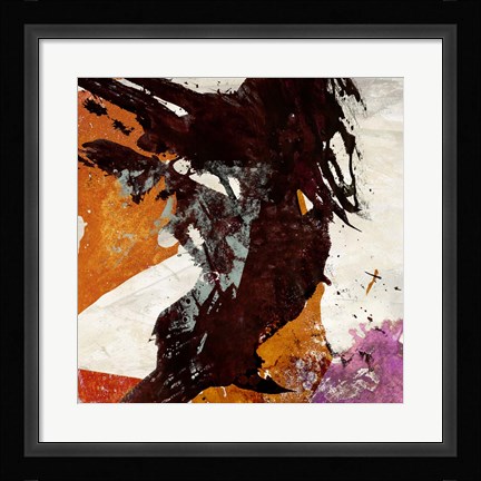 Framed Colors Dancing II Print