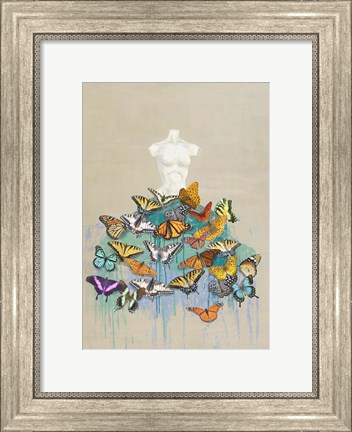 Framed Dress of Butterflies I Print