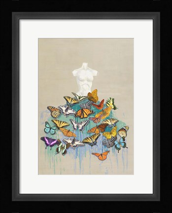 Framed Dress of Butterflies I Print