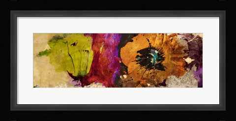 Framed Floating Flowers I Print