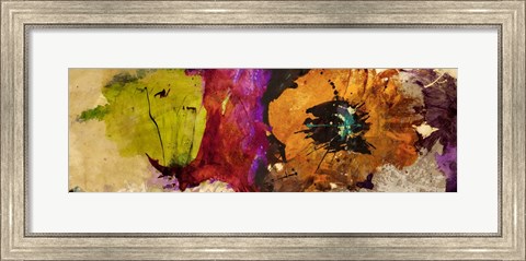 Framed Floating Flowers I Print