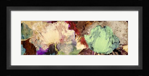 Framed Floating Flowers II Print
