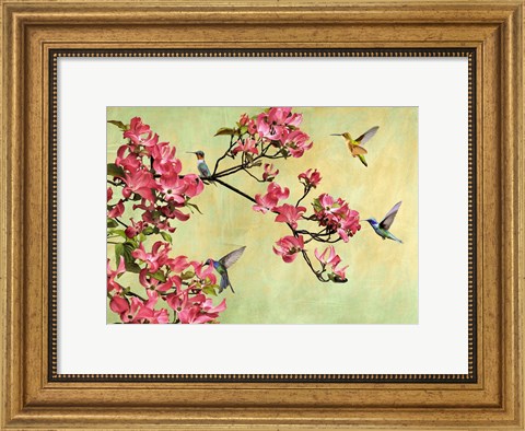 Framed Flower Branch Print
