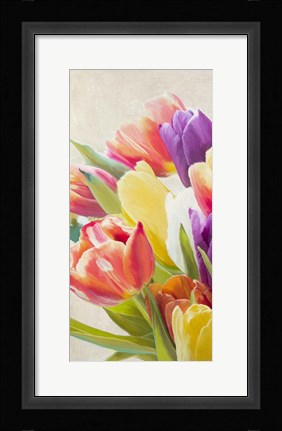 Framed Spring Tulips I Print
