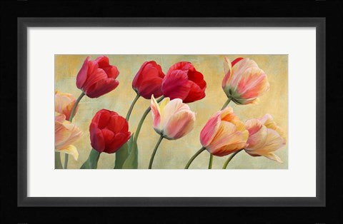 Framed Golden Tulips Print