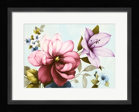 Framed Purple Azaleas Print