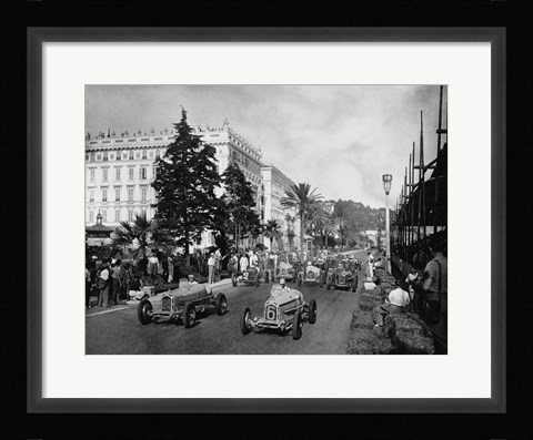 Framed Start of the 1933 Nice Grand Prix Print