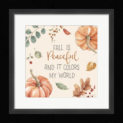 Framed Autumn Feel III Print