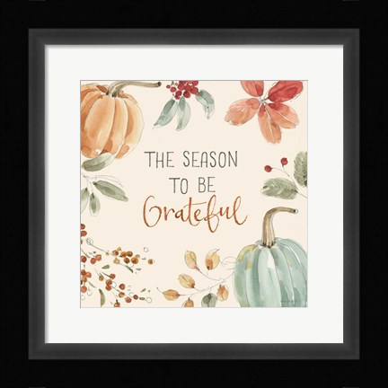 Framed Autumn Feel IV Print