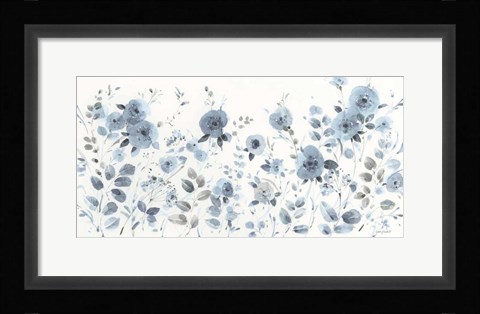 Framed Dancing Flowers I Print
