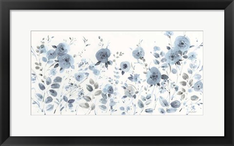 Framed Dancing Flowers I Print