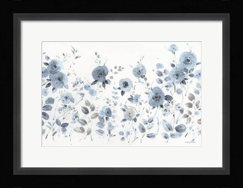 Framed Dancing Flowers II Print