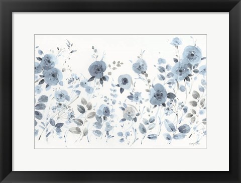 Framed Dancing Flowers II Print