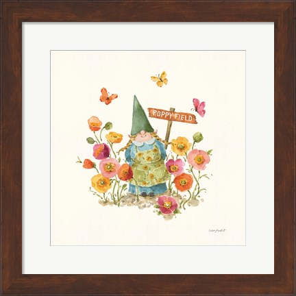 Framed Garden Gnomes VIII Print