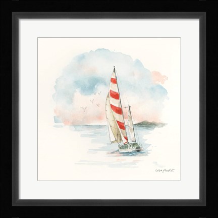 Framed Seaside Journey II Print