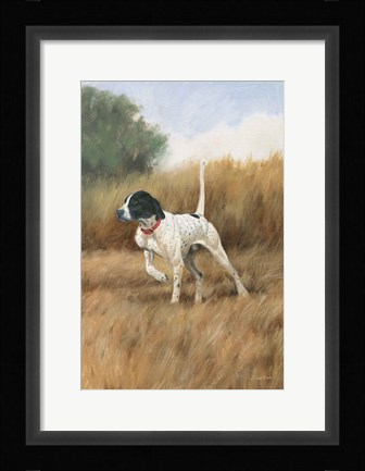 Framed Hunting Dog II Print