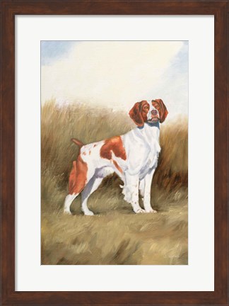 Framed Hunting Dog I Print