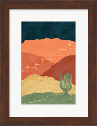 Framed Mountainous II Print