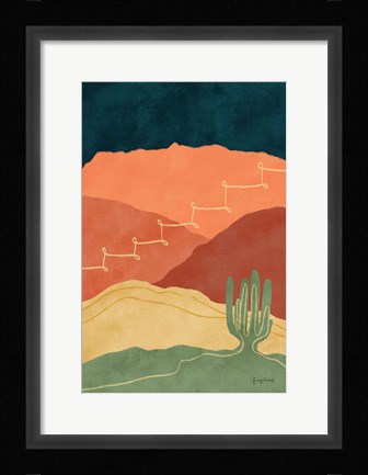 Framed Mountainous II Print
