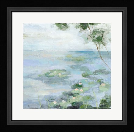Framed Lily Pond II Print