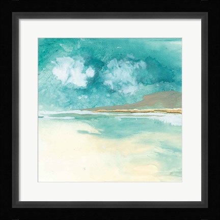 Framed Cumulus Emerald I Print