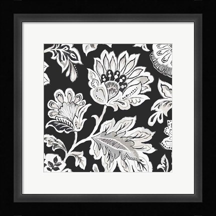 Framed Ceylon Gardens V BW Print