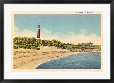 Framed Pensacola Lighthouse Print