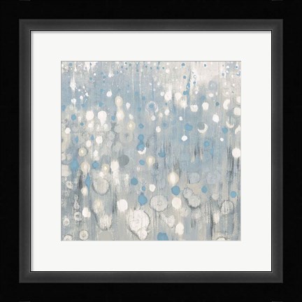 Framed Rain Abstract VI Blue Print