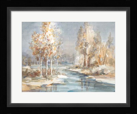 Framed Flowing River Print