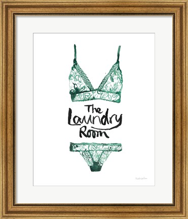 Framed Lingerie Laundry II Print