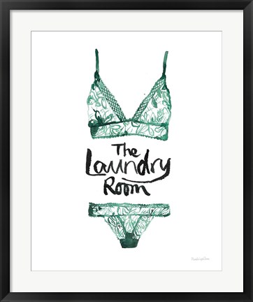 Framed Lingerie Laundry II Print