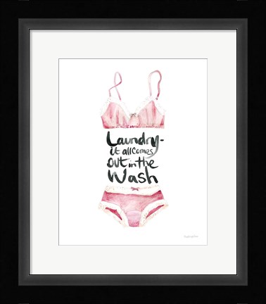 Framed Lingerie Laundry I Print