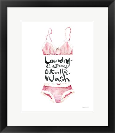 Framed Lingerie Laundry I Print