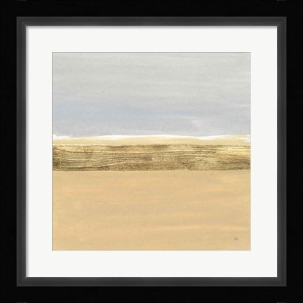 Framed Gold Strips IV Print