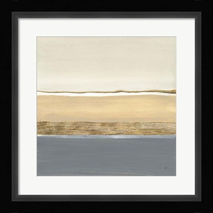 Framed Gold Strips II Print