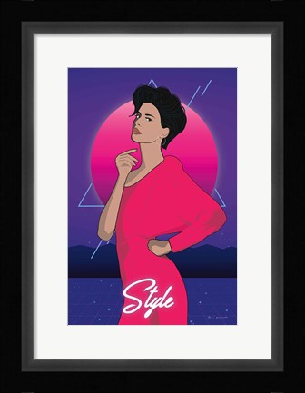 Framed So Eighties III Print