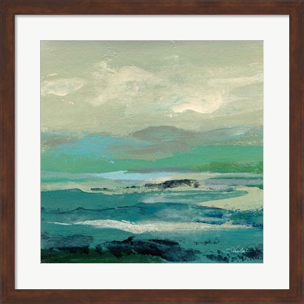 Framed Turquoise Bay II Print