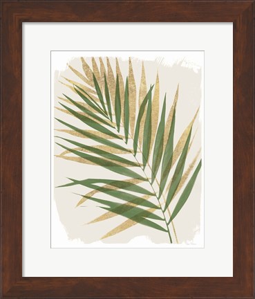 Framed Nature By the Lake Frond II Shadows Print
