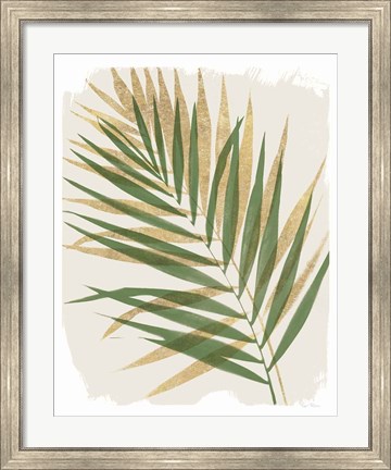 Framed Nature By the Lake Frond II Shadows Print