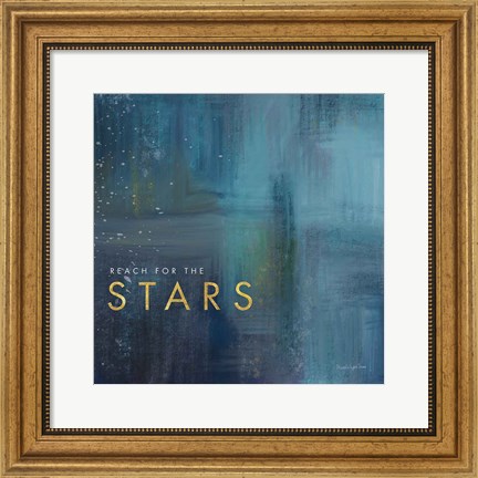 Framed Stars Gold Print