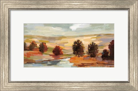 Framed Fall Country Landscape Print