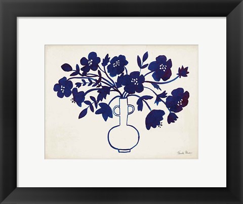 Framed Modern Blue I Print