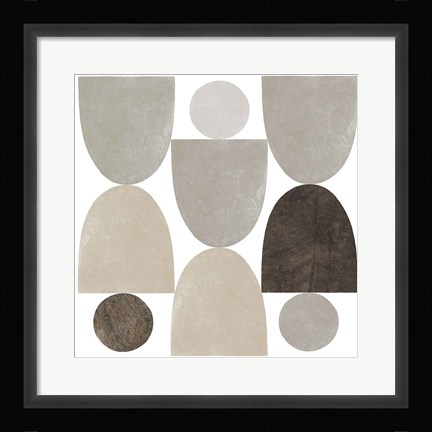 Framed Ups and Downs Sq Print