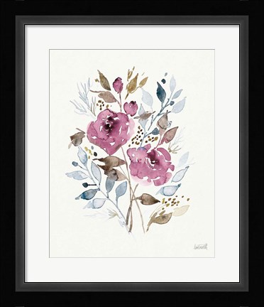 Framed Soft Bouquet IV Print