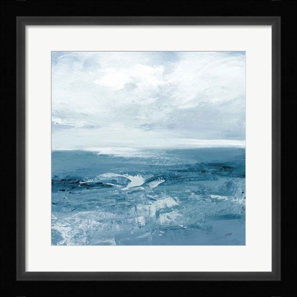 Framed Blue Waves Print